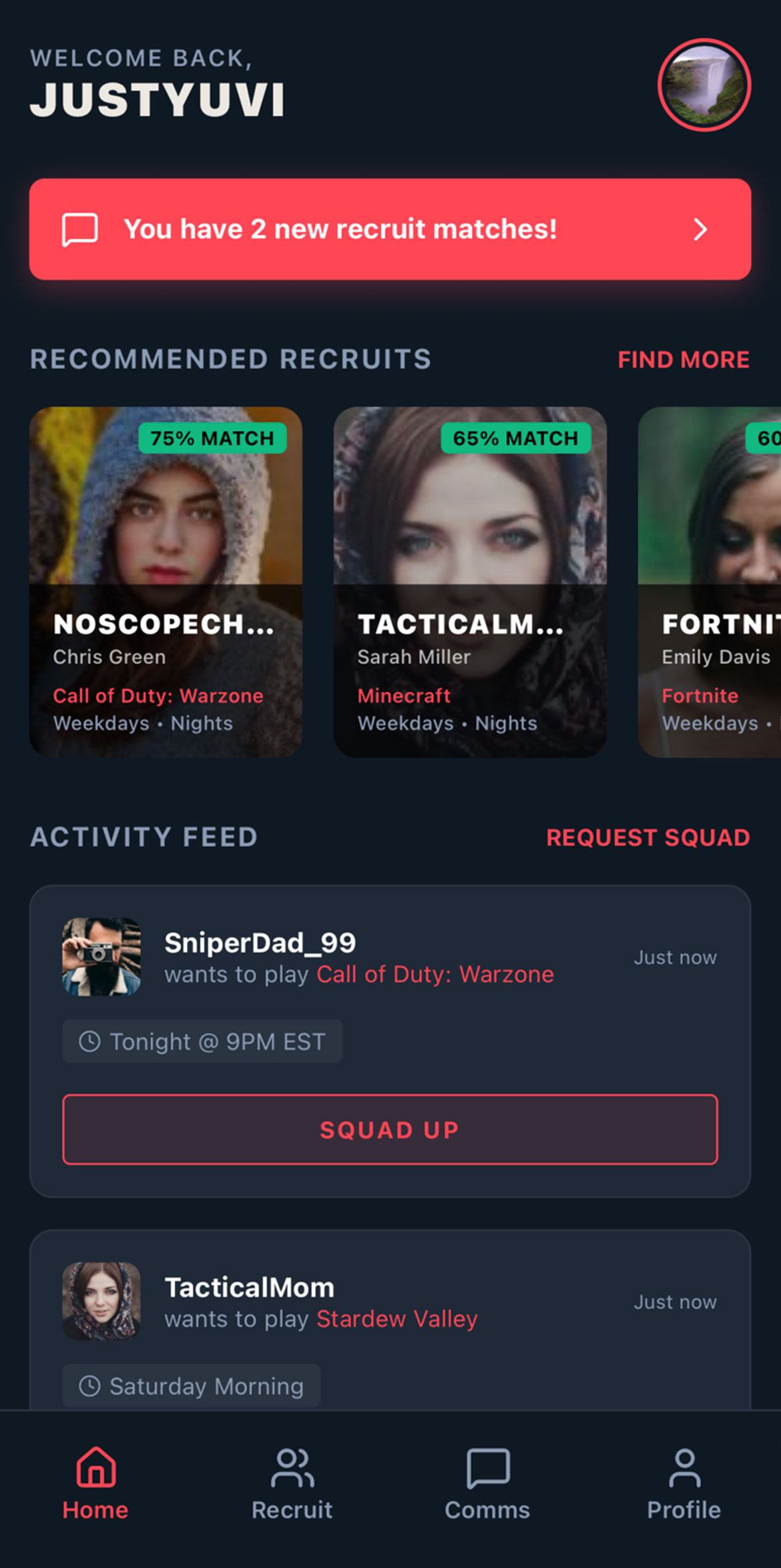 Lobbi App - Find Your Squad